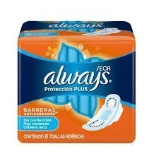 TOALLITAS ALWAYS BASICA C/A X8 SUAVE NARANJA